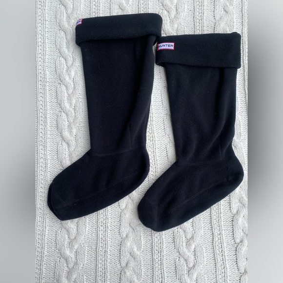 HUNTER Tall Fleece Rain Boot Liner Socks - M/L - Picture 1 of 5